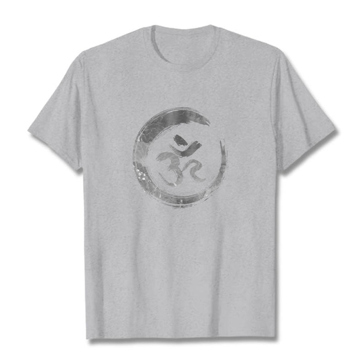 T-shirt sanskrit Buddha Stones, Mantra OM - Gris clair - 2XL - image 18