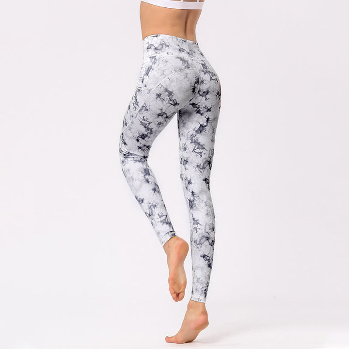 Pantalon imprimé coloré Buddha Stones Leggings de sport pour exercices de fitness Pantalons de yoga pour femmes