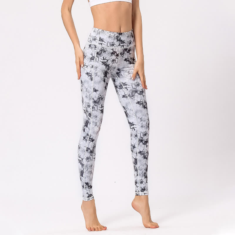 Pantalon imprimé coloré Buddha Stones Leggings de sport pour exercices de fitness Pantalons de yoga pour femmes