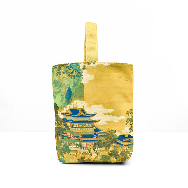 Sac à main en toile Buddha Stones Immortal Pavilions Roses - image 2