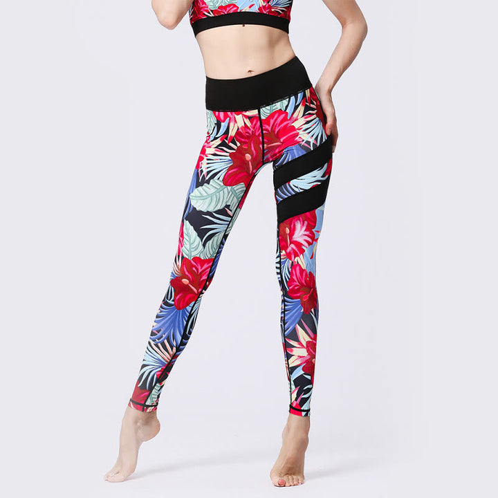 Leggings taille haute pour femme, imprimé Buddha Stones, pétales de fleurs, feuilles, sport, exercice, fitness, yoga - image 31