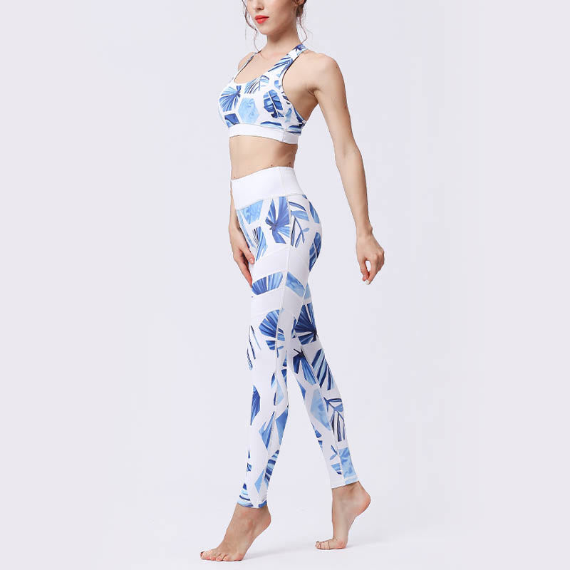 Leggings taille haute pour femme, imprimé Buddha Stones, pétales de fleurs, feuilles, sport, exercice, fitness, yoga - image 41