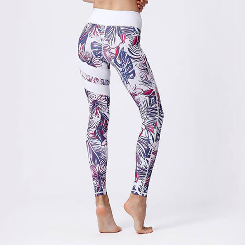 Leggings taille haute pour femme, imprimé Buddha Stones, pétales de fleurs, feuilles, sport, exercice, fitness, yoga - image 48