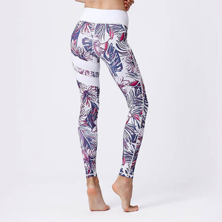 Leggings taille haute pour femme, imprimé Buddha Stones, pétales de fleurs, feuilles, sport, exercice, fitness, yoga - image 48