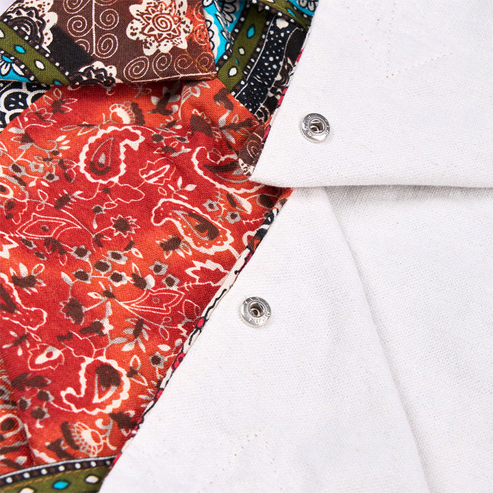 Sac à bandoulière en coton à rayures colorées avec Buddha Stones - image 7