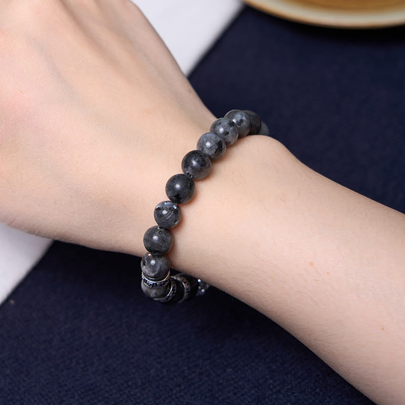 Bracelet de puissance PiXiu en pierres noires scintillantes de Buddha Stones
