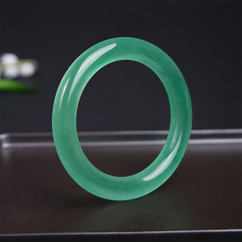 Bracelet de prospérité en jade naturel Buddha Stones