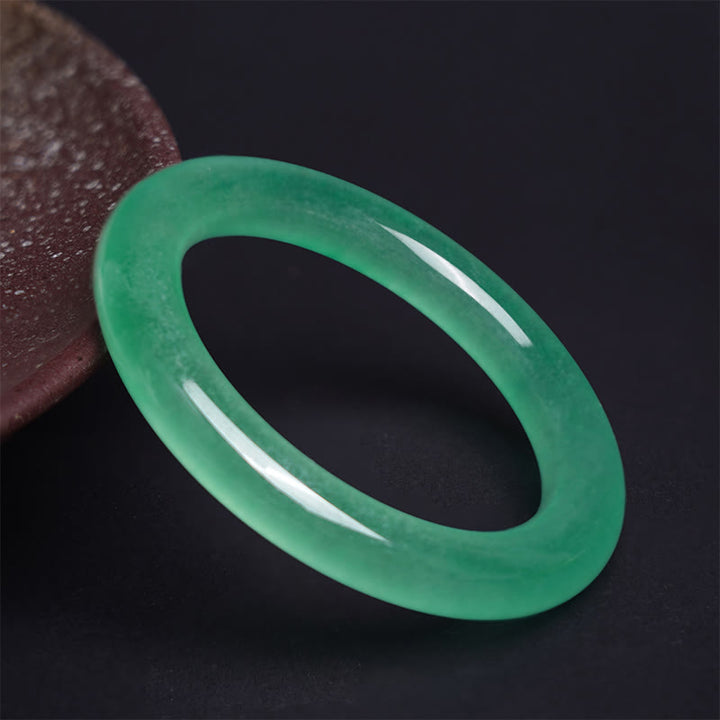 Bracelet de prospérité en jade naturel Buddha Stones