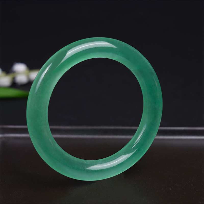 Bracelet de prospérité en jade naturel Buddha Stones