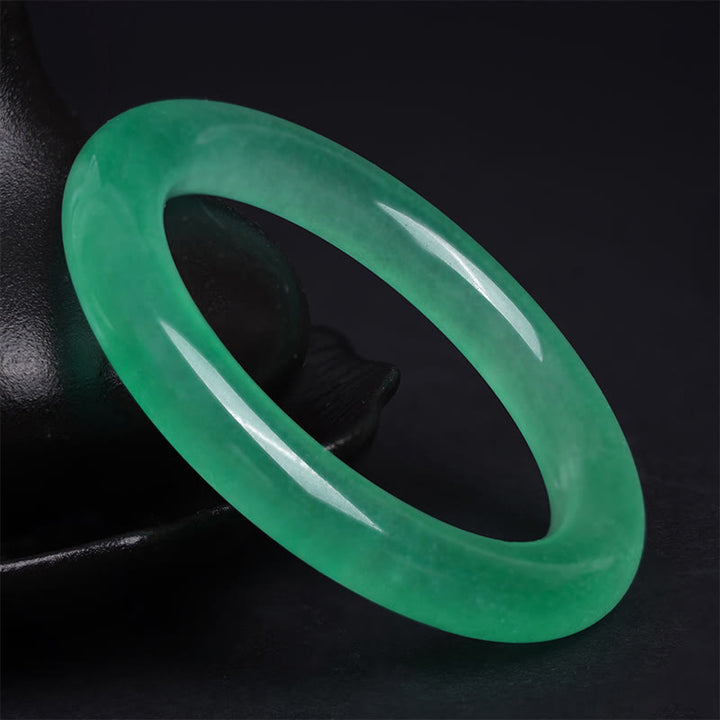 Bracelet de prospérité en jade naturel Buddha Stones
