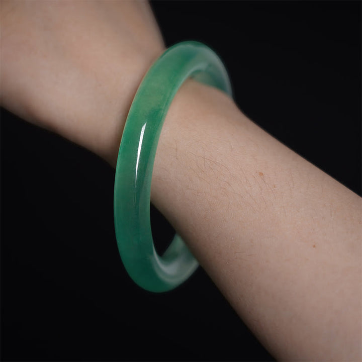 Bracelet de prospérité en jade naturel Buddha Stones