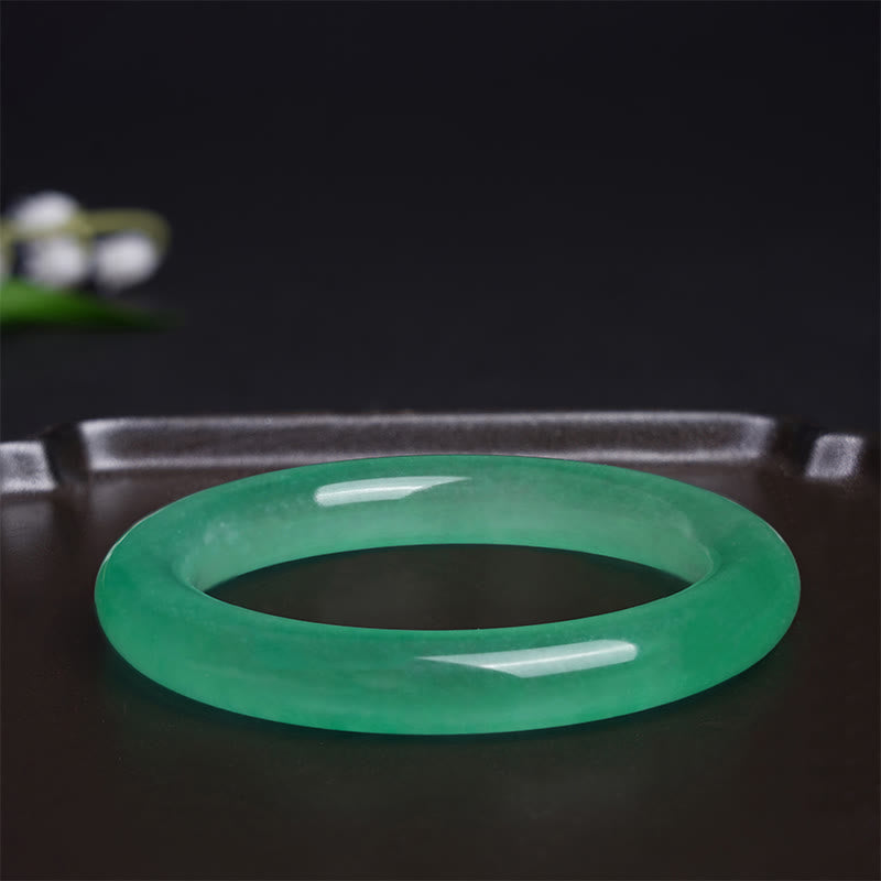 Bracelet de prospérité en jade naturel Buddha Stones