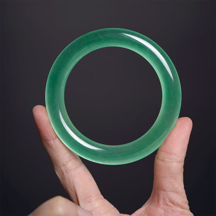Bracelet de prospérité en jade naturel Buddha Stones