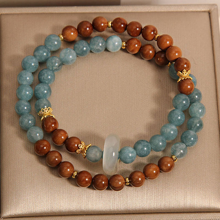 Bracelet de chance et de richesse en jade de graines de Kuka Buddha Stones