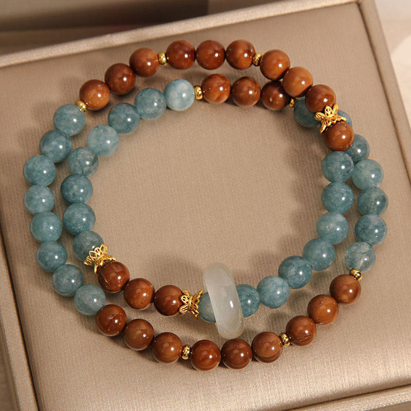Bracelet de chance et de richesse en jade de graines de Kuka Buddha Stones