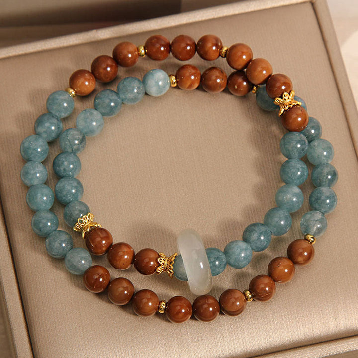 Bracelet de chance et de richesse en jade de graines de Kuka Buddha Stones