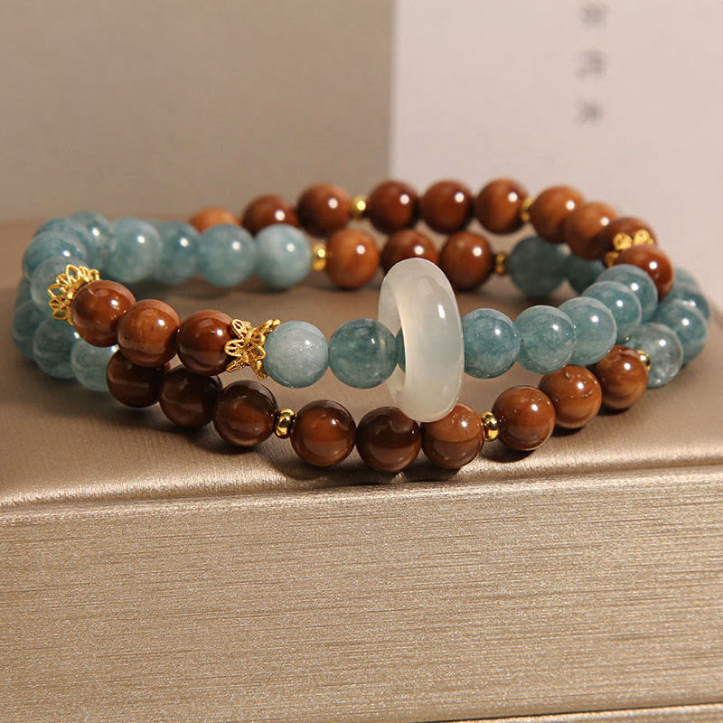 Bracelet de chance et de richesse en jade de graines de Kuka Buddha Stones
