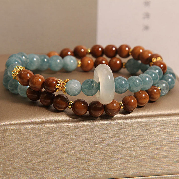 Bracelet de chance et de richesse en jade de graines de Kuka Buddha Stones