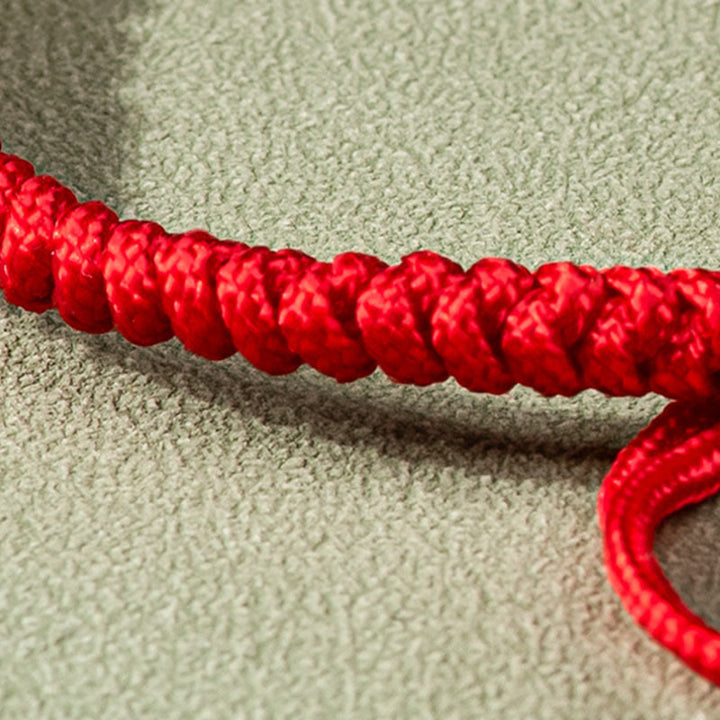 Bracelet en fil rouge Buddha Stones Jade Luck Abundance