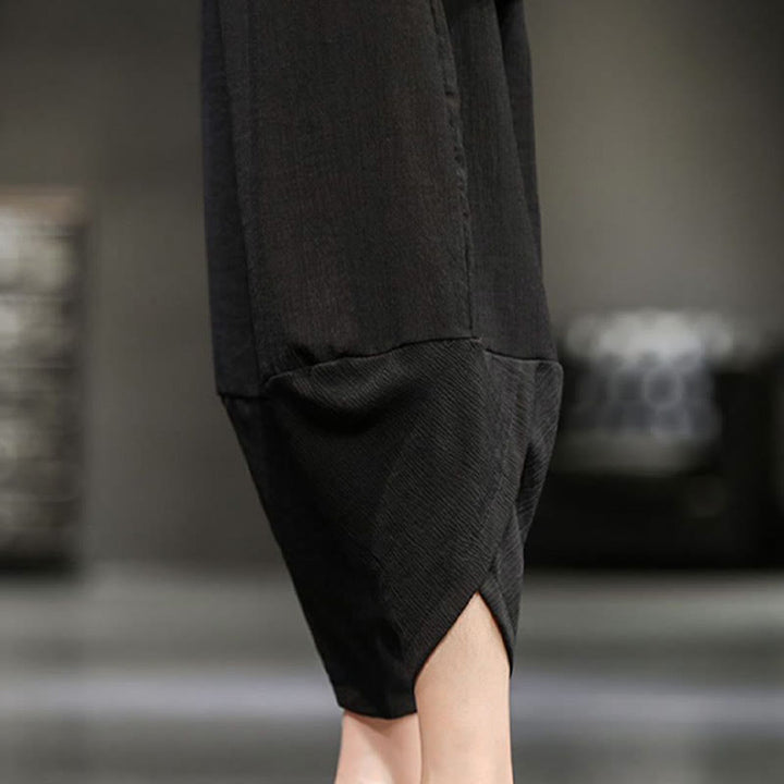 Pantalon court d'été en coton et lin pour homme avec poches Buddha Stones - image 36