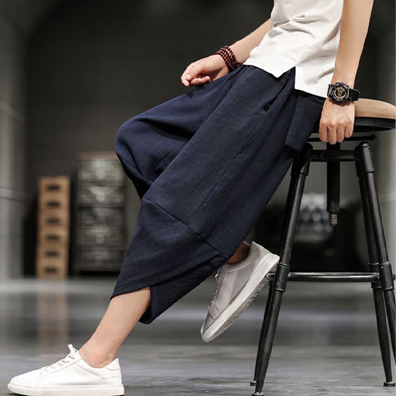 Pantalon court d'été pour homme Buddha Stones, uni, avec poches - image 19