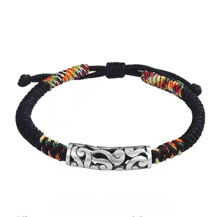Bracelet porte-bonheur en cuivre avec Buddha Stones et nuages de bon augure
