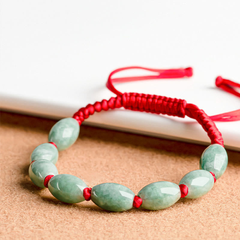 Bracelet porte-bonheur en jade et Buddha Stones