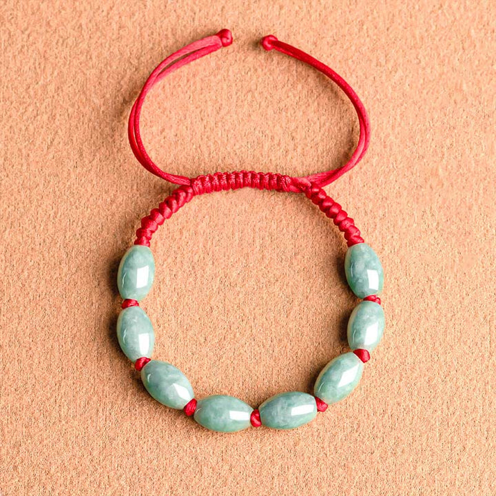 Bracelet porte-bonheur en jade et Buddha Stones