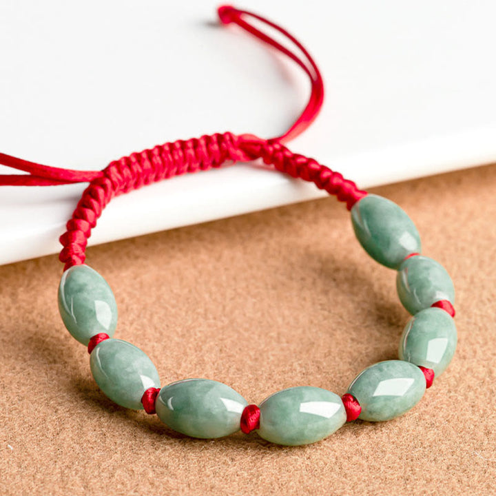 Bracelet porte-bonheur en jade et Buddha Stones
