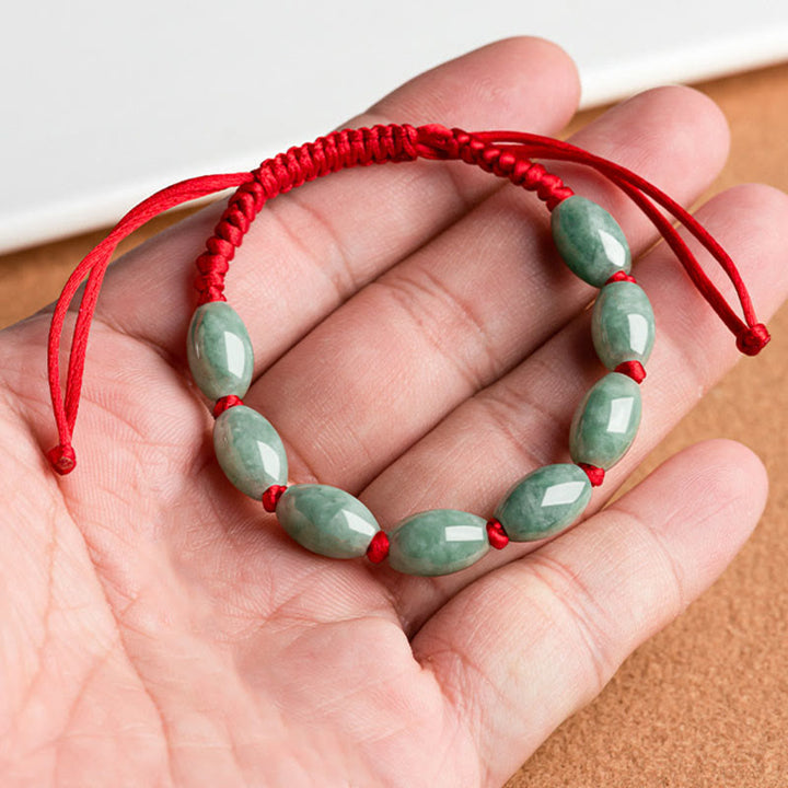 Bracelet porte-bonheur en jade et Buddha Stones