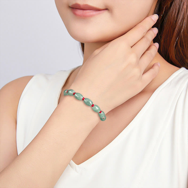 Bracelet porte-bonheur en jade et Buddha Stones