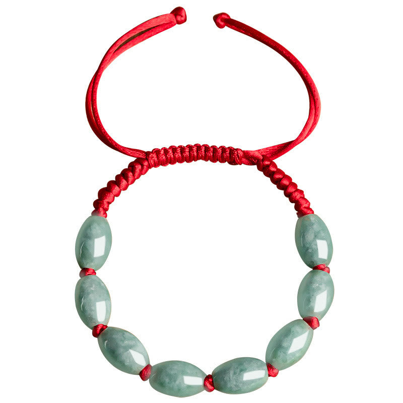 Bracelet porte-bonheur en jade et Buddha Stones