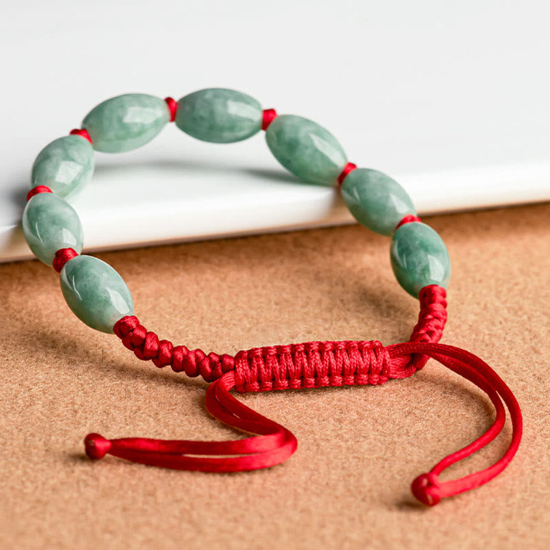 Bracelet porte-bonheur en jade et Buddha Stones