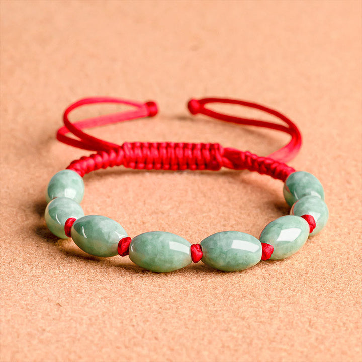 Bracelet porte-bonheur en jade et Buddha Stones