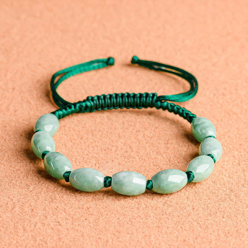 Bracelet porte-bonheur en jade et Buddha Stones
