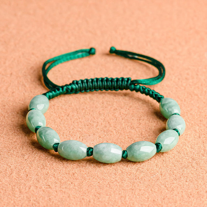 Bracelet porte-bonheur en jade et Buddha Stones