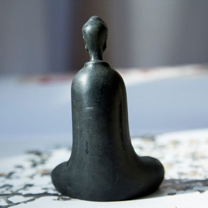Statue de Buddha Stones Sakyamuni en résine moulée à la main en poudre de fer et rouille Décoration de la maison - image 2