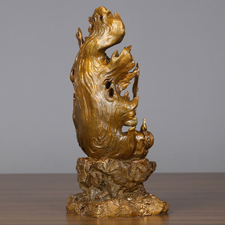 Buddha Stones Figurine de Bouddha Acalanatha Statue de Sérénité en Cuivre Décoration d'Offrande à la Maison - image 3