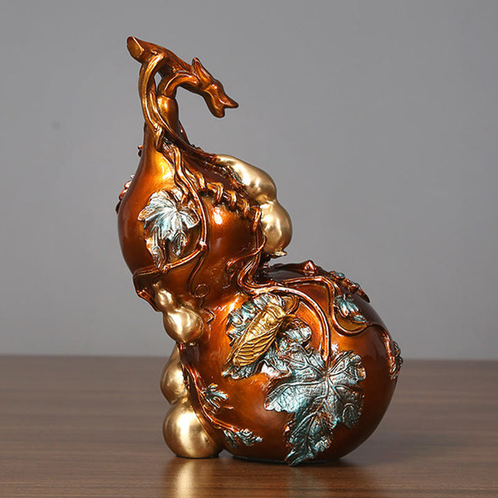 Statue de Buddha Stones en pierre dorée en laiton et cuivre, décoration de bureau pour la maison - image 12