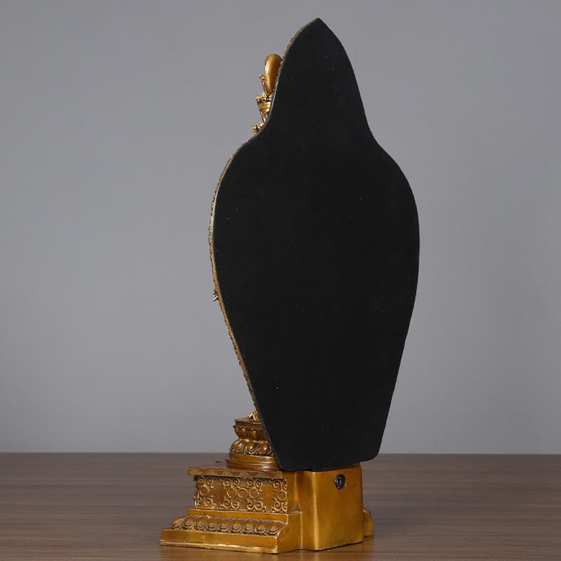 Statue de Buddha Stones en laiton et cuivre à mille bras Avalokitesvara Kwan Yin Wealth Décoration faite à la main - image 4