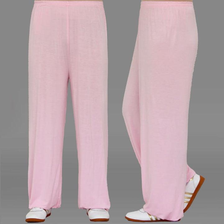 Pantalon d'été unisexe en modal avec taille élastique et pierres de Buddha Stones pour la pratique du Tai Chi et du Qigong - Blush lavande - 3XL- Convient aux États-Unis, au UK/AU et en EU- 2XL - image 13