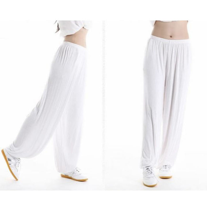 Pantalon d'été unisexe en modal avec taille élastique et pierres de Buddha Stones pour la pratique du Tai Chi et du Qigong - image 12