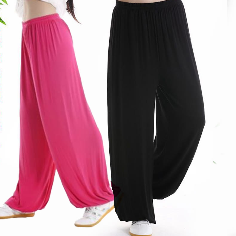 Pantalon d'été unisexe en modal avec taille élastique et pierres de Buddha Stones pour la pratique du Tai Chi et du Qigong - image 32