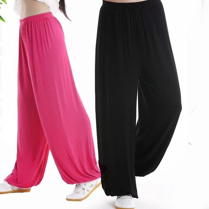 Pantalon d'été unisexe en modal avec taille élastique et pierres de Buddha Stones pour la pratique du Tai Chi et du Qigong - image 32