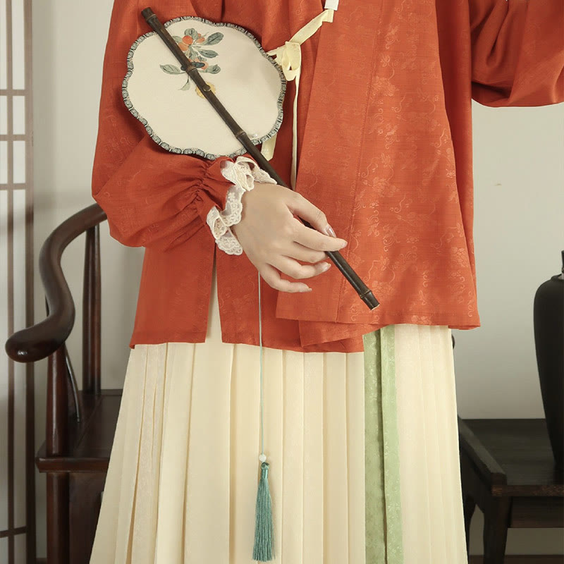 Buddha Stones fait main en forme de feuille de cerisier et de raisin avec long manche en bambou violet