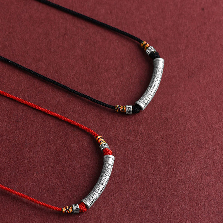 Buddha Stones en argent sterling 999 avec six mots vrais du Sutra du cœur - image 15