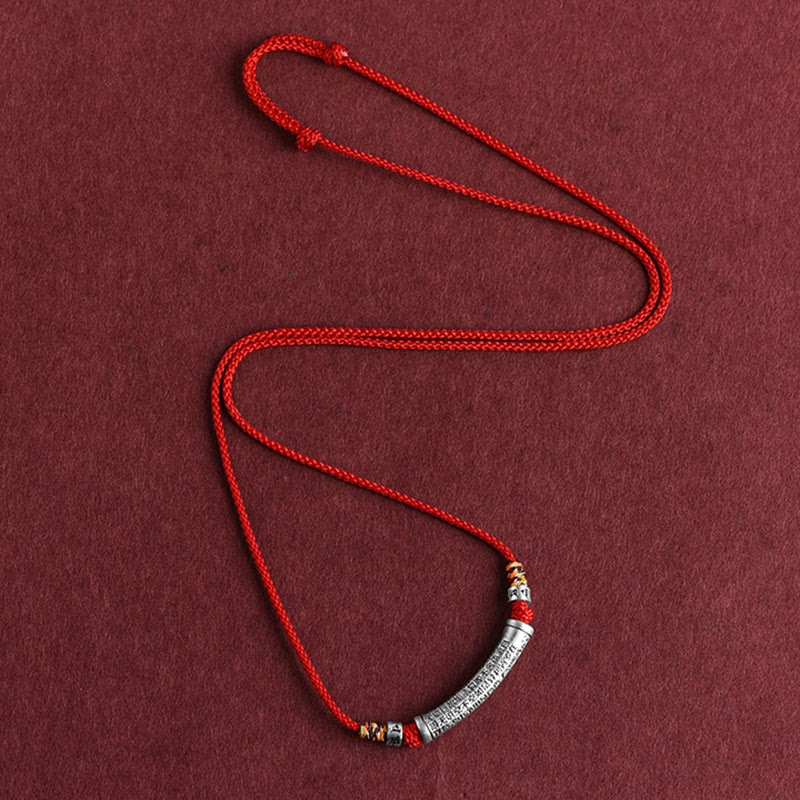 Buddha Stones en argent sterling 999 avec six mots vrais du Sutra du cœur - image 12