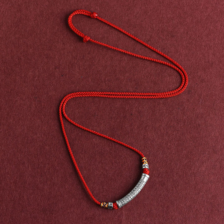 Buddha Stones en argent sterling 999 avec six mots vrais du Sutra du cœur - image 12