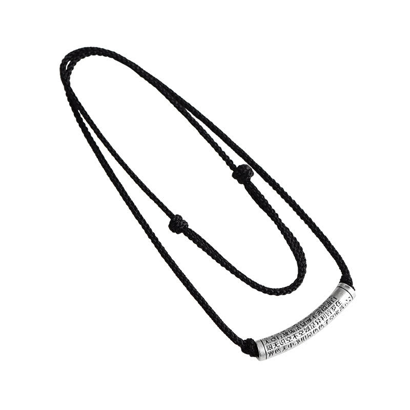 Buddha Stones en argent sterling 999 avec six mots vrais du Sutra du cœur - image 24