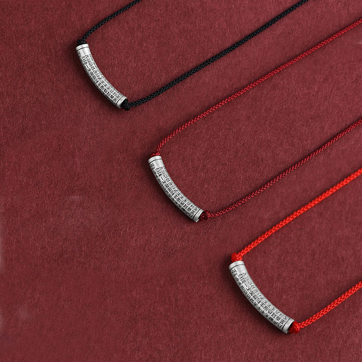 Buddha Stones en argent sterling 999 avec six mots vrais du Sutra du cœur - image 28